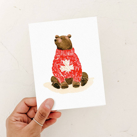 Canadian Grizzly Bear Card