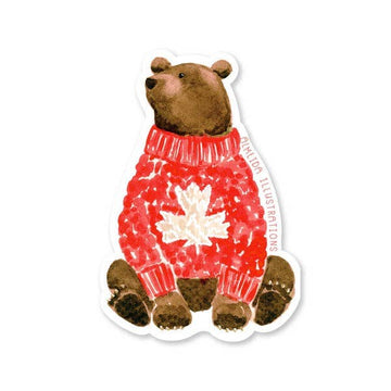 Canadian Grizzly Bear Sticker - 0