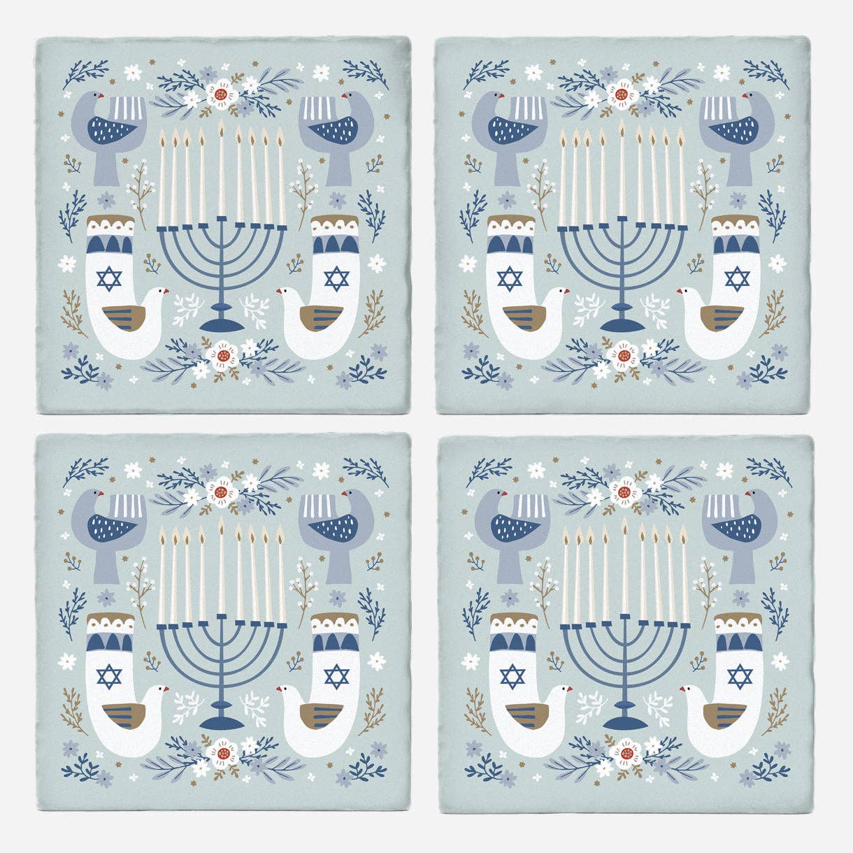 Peaceful Hanukkah Doves