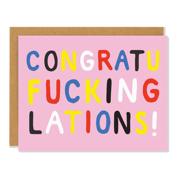 Effing Congrats - Greeting Card