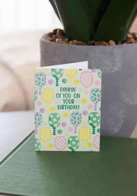 Dinkin' Of You On Your Birthday! - Greeting Card - 0