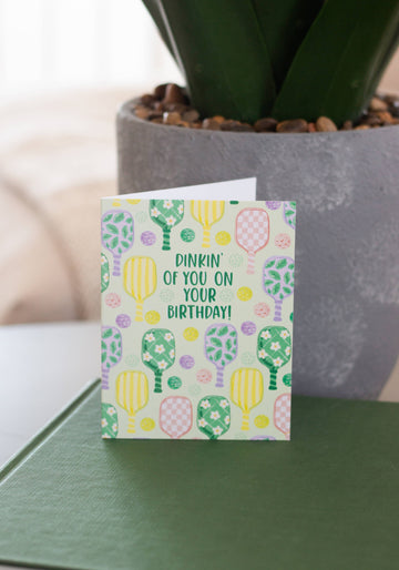 Dinkin' Of You On Your Birthday! - Greeting Card - 0