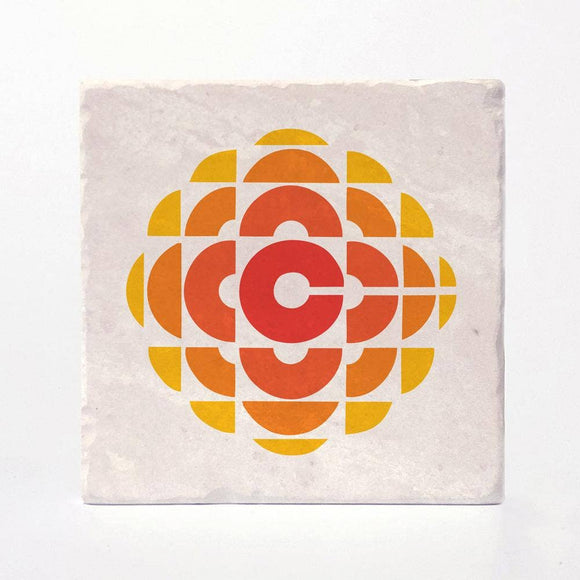 CBC Retro Gem 1974 to 1986 Logo Coasters