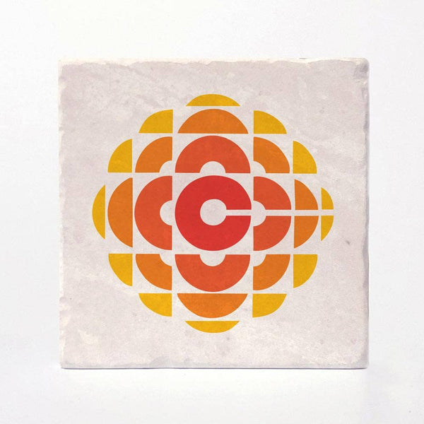 CBC Retro Gem 1974 to 1986 Logo Coasters