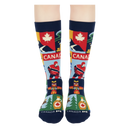 Men's Canada Colorful Outdoor Lifestyle Graphic Crew Socks-2