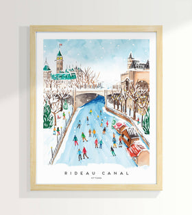 Ottawa Rideau Canal 8x10 inch Art Print