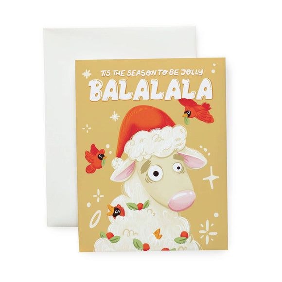 Carolling Sheep - Illustrated Holiday Card