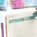 Woodland Animal Washi Tape: Bear, Fox, Hedgehog, Raccoon-3