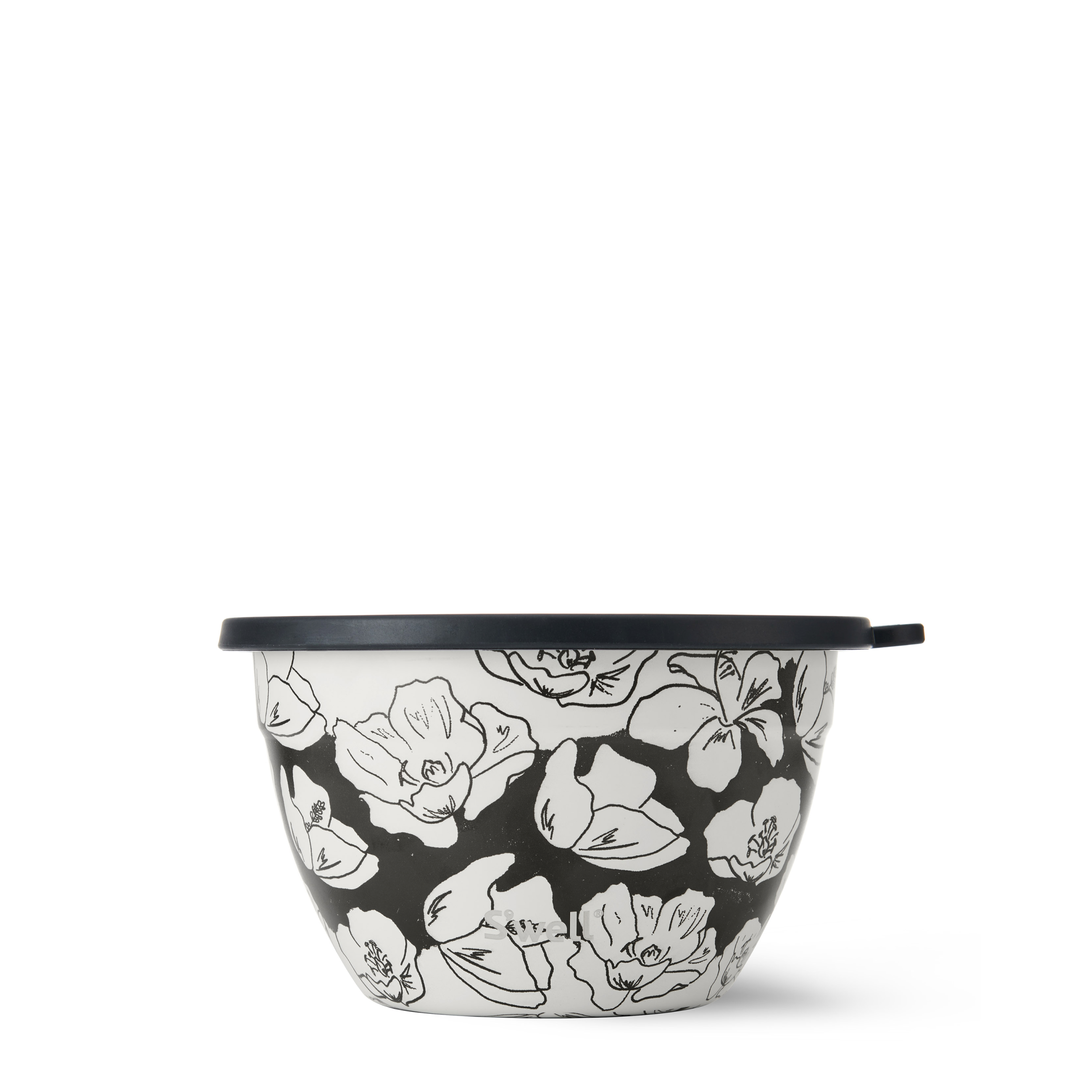 64oz Charcoal Bloom Salad Bowl Kit