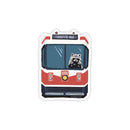 YYZ Streetcar W/ Raccoon Vinyl Sticker-1