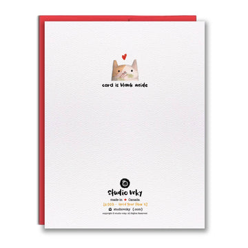 Greeting Card - Cats Hold Paws - 0