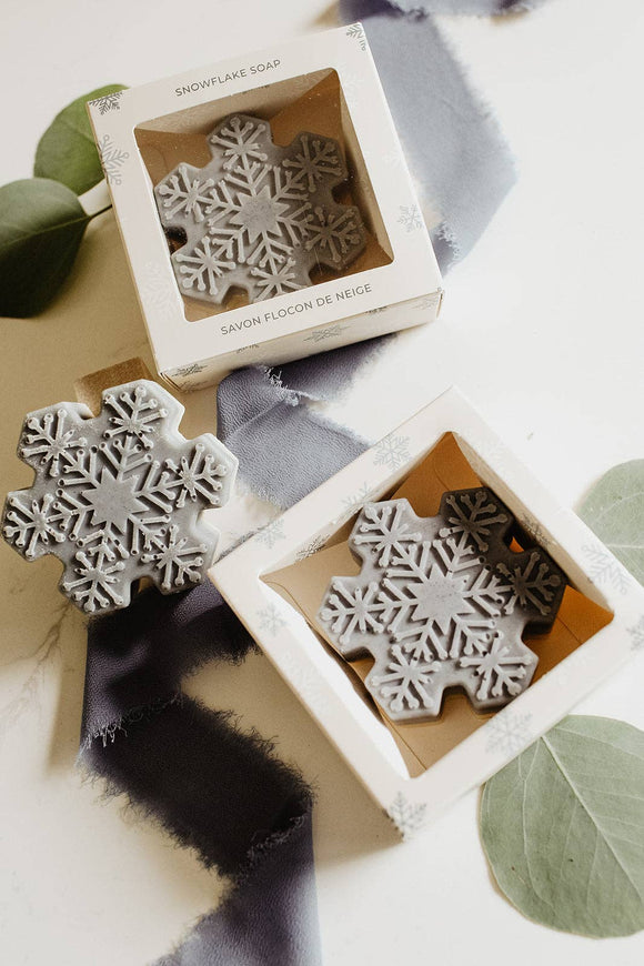 Snowflake Soap Bar: Holiday Collection