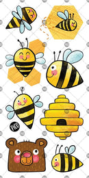 Worker Bees - Temporary Tattoos-3