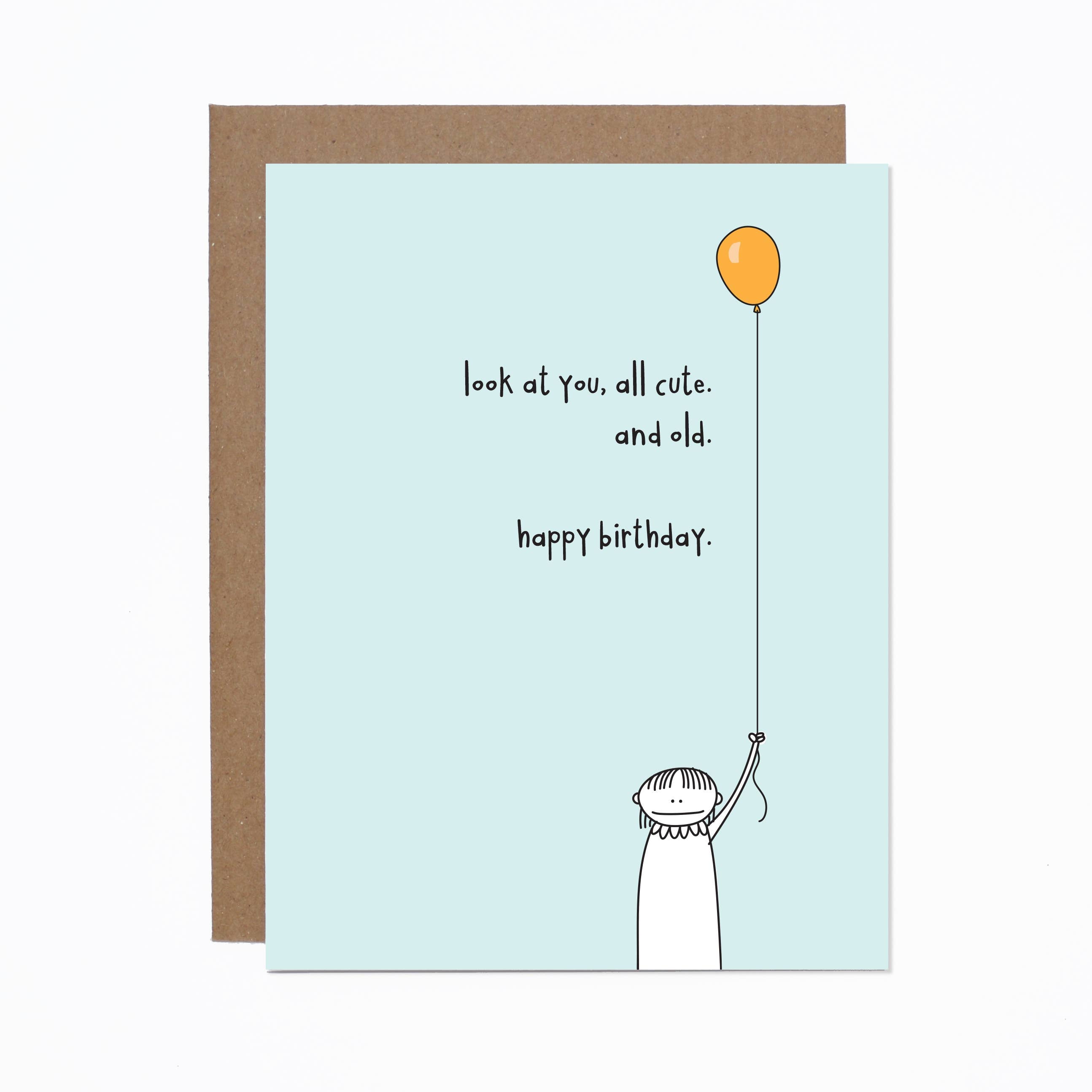 Cute + Old Birthday Card