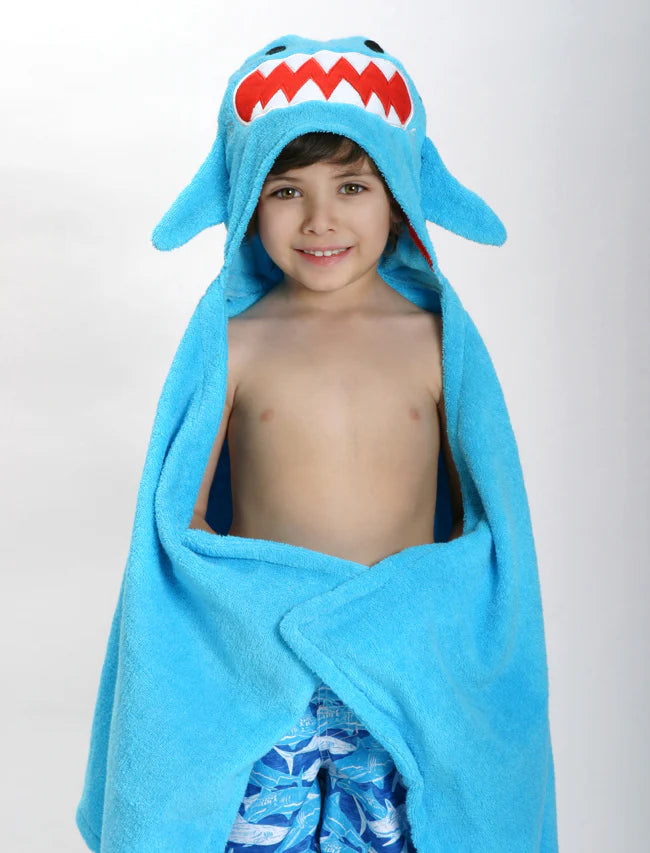 Terry Hooded Bath Towel - Sherman Shark