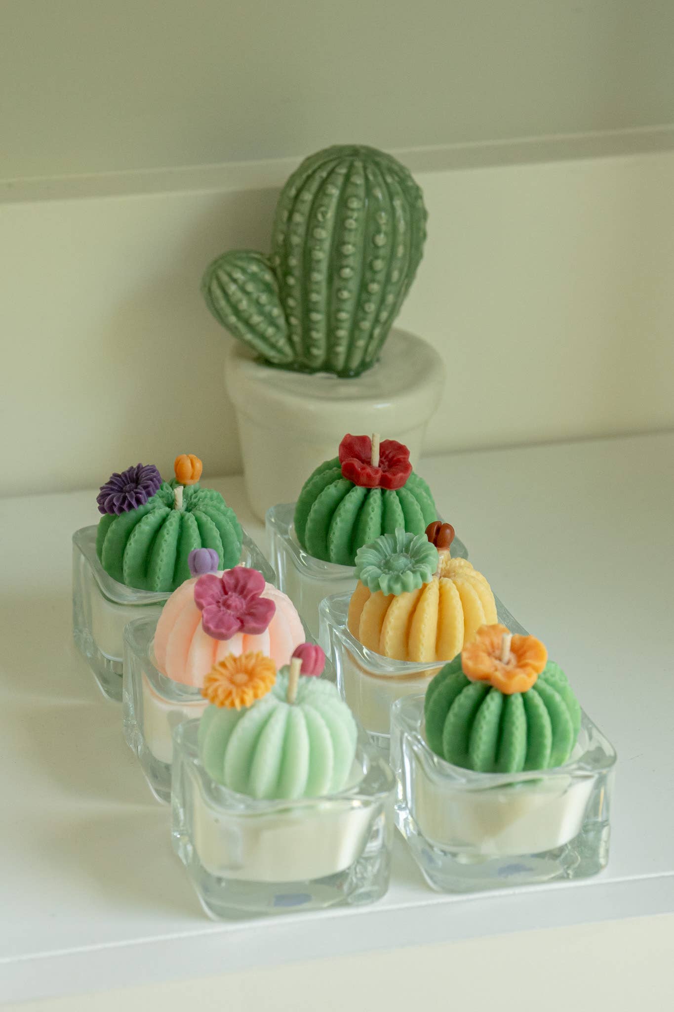 Barrel Cactus Tealight Candles