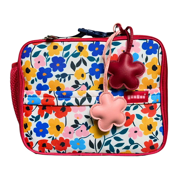 Yumbox Classic Lunch Bag – Insulated Poppy Flowers Print Lunch Tote for Stylish Kids & Adults