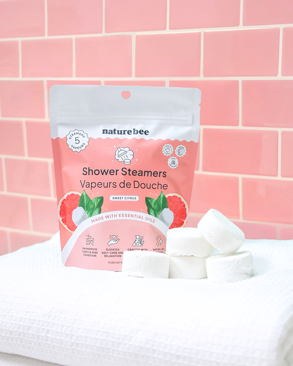 Sweet Citrus Shower Steamers | Nature Bee