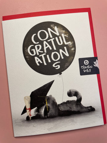 Greeting Card - Raccoon Flat Grad - 0