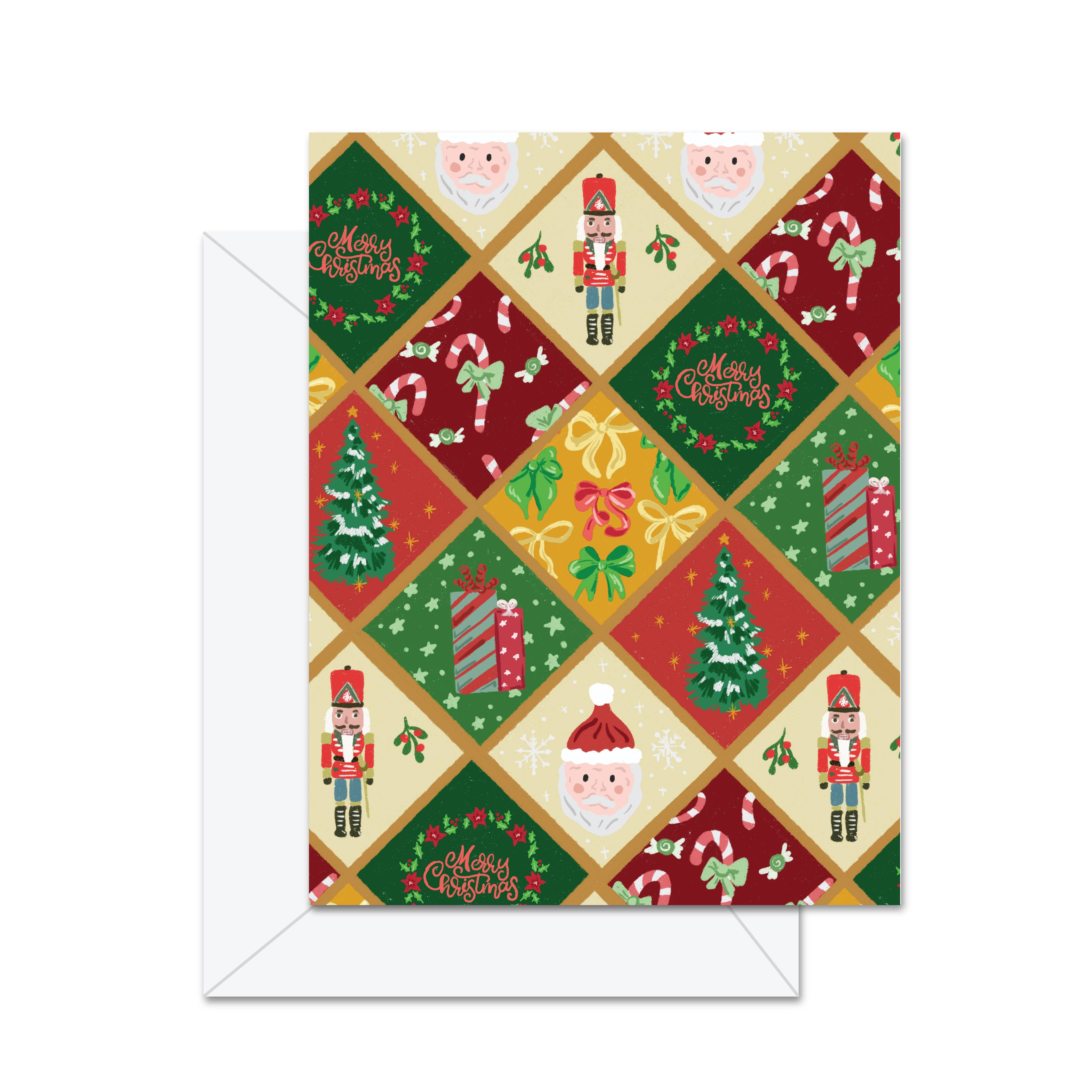 Merry Christmas (Pattern) - Greeting Card