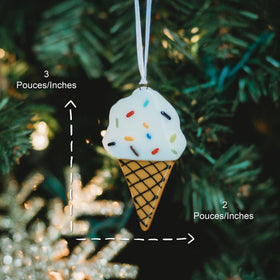 Ice Cream Cone Ornament - 0
