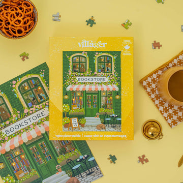 Villager Puzzles | Emerald Bookstore | 1000-Piece Puzzle | Designed in Canada