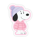 Cozy Winter Snoopy - Peanuts Vinyl Sticker-1