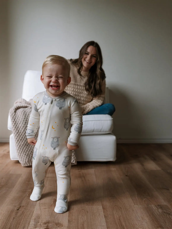 Count Me To Sleep - Organic Cotton Sleeper (ZippyJamz)