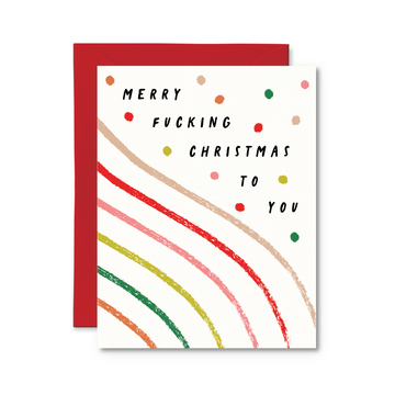 Merry Fucking Christmas Funny Christmas Card