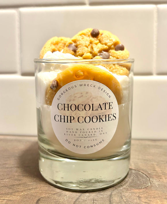 Chocolate Chip Cookie Dessert Candle