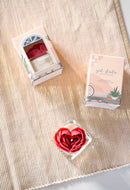 Heart Peony Tealight Candle | Soy Wax Blend-3