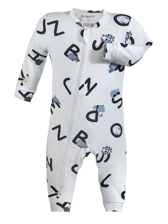 AlphaJamz Sleeper - Blue - Bamboo (ZippyJamz)