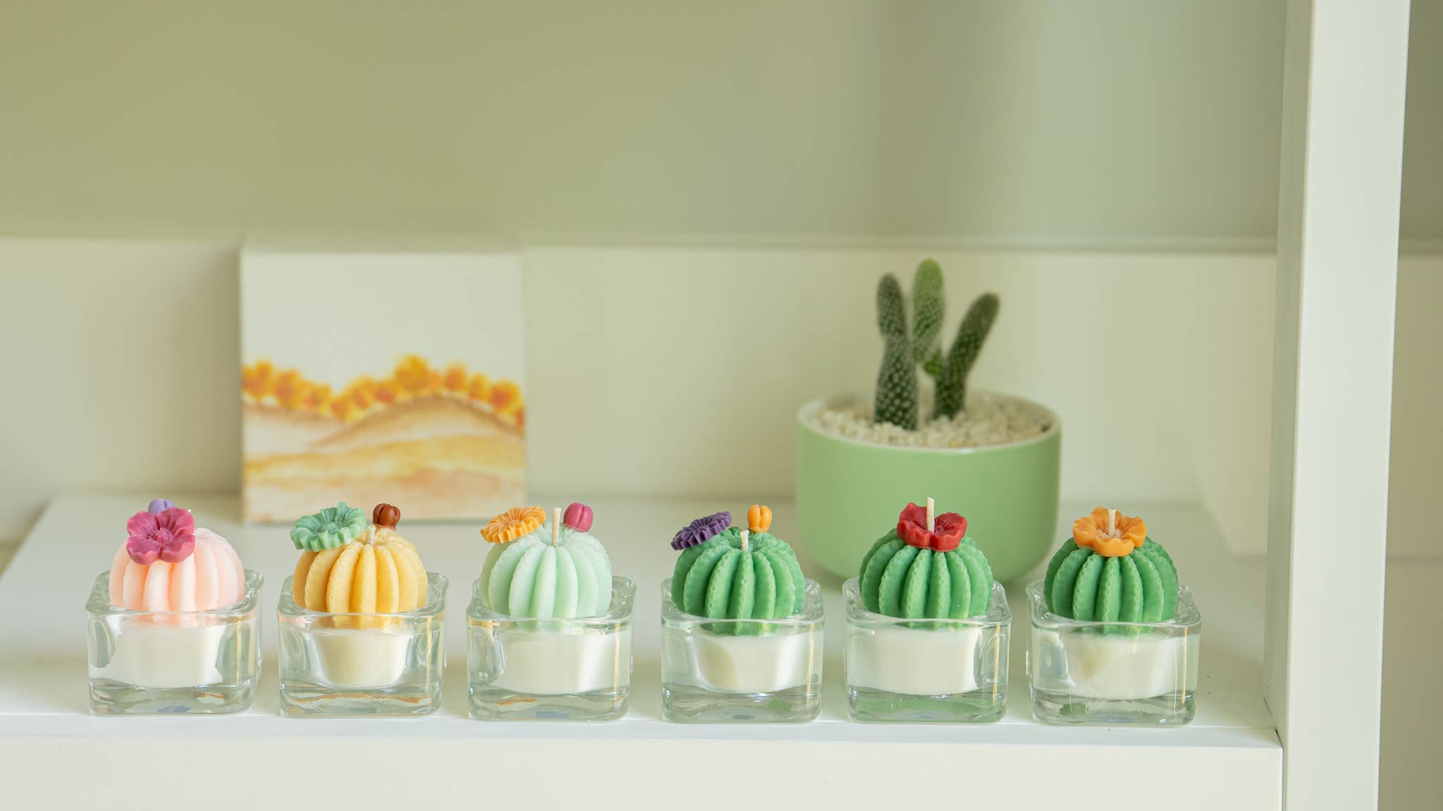 Barrel Cactus Tealight Candles