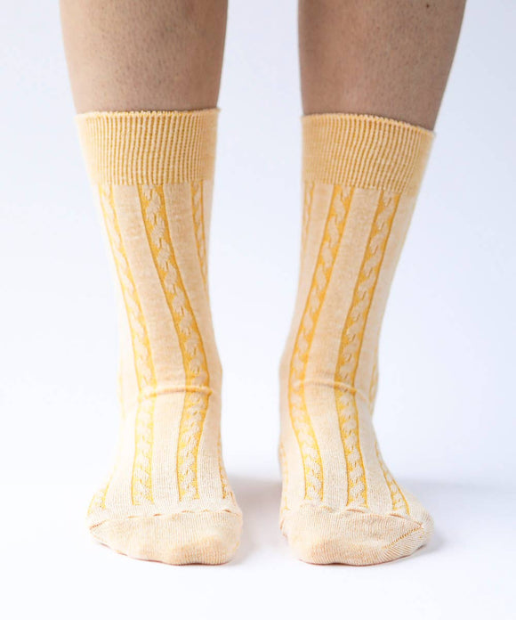 Cable Knit Dress Socks | Made in Canada | Various Colours