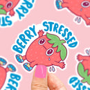 Berry Stressed Vinyl Sticker-1