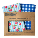 Gel Ice Packs in Fabric Sleeves 2-Pack - Vichy & Cherries-1