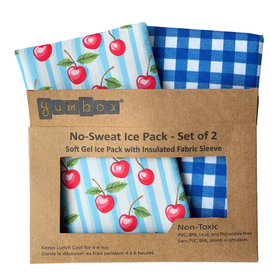 Gel Ice Packs in Fabric Sleeves 2-Pack - Vichy & Cherries