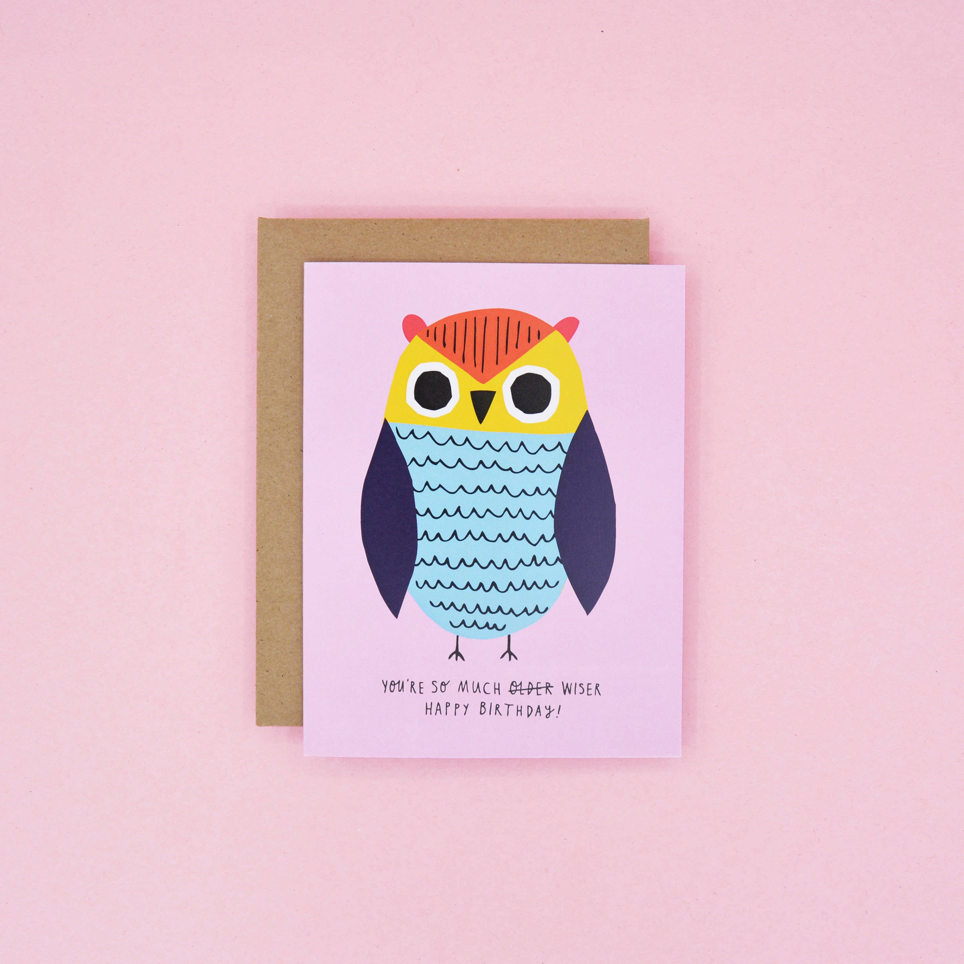 Wiser Owl Birthday Card - 0