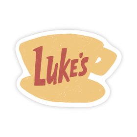 Lukes Coffee - Cozy Fall Gilmore Pop Culture Vinyl Sticker