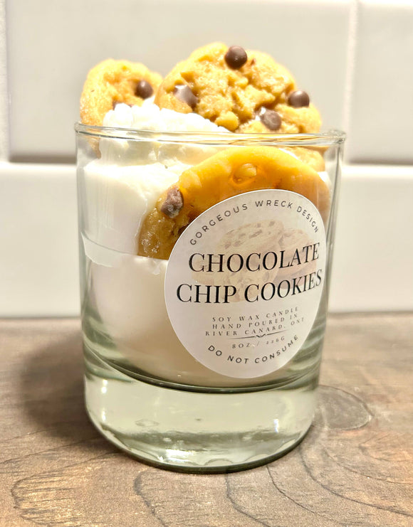 Chocolate Chip Cookie Dessert Candle