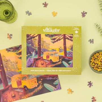Villager Puzzles | Twilight Campsite | 1000-Piece Puzzle | Designed in Canada
