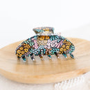 Black Floral Claw Clip-2