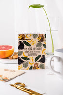 It's Your Birthday! Let's Get A Little Bananas - Greeting Card-4