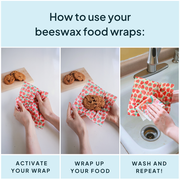 Beeswax Wrap Variety Set - Pink