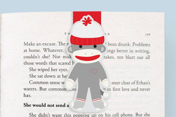 Sock Monkey Jumbo Magnetic Bookmark