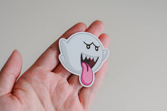 Super Retro Boo - Video Game Vinyl Sticker