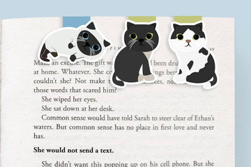 Black and White Cats Mini Bookmarks