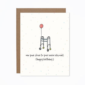 Senior Discount Birthday Card