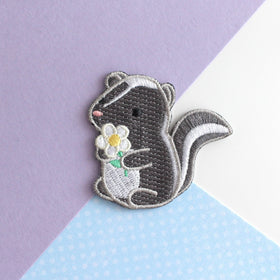 Cute Skunk Embroidered Patch
