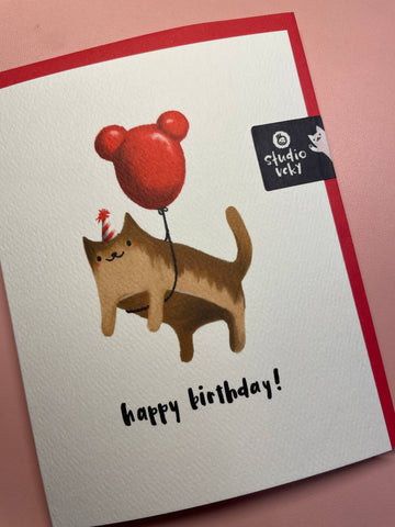 Greeting Card - Breadcat Birthday - 0